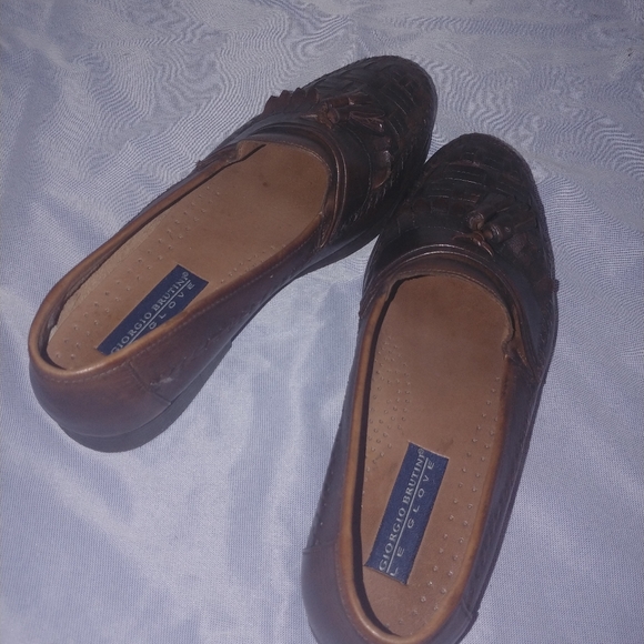 Men's 10m Giorgio Brutini le glove loafers. - Picture 4 of 6
